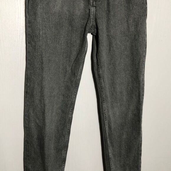 COS Mens Jeans Size 31 32 Regular Fit Gray WashTapered Leg Mid Rise Button Fly - Picture 4 of 11